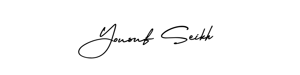 AmerikaSignatureDemo-Regular is a professional signature style that is perfect for those who want to add a touch of class to their signature. It is also a great choice for those who want to make their signature more unique. Get Yousuf Seikh name to fancy signature for free. Yousuf Seikh signature style 3 images and pictures png