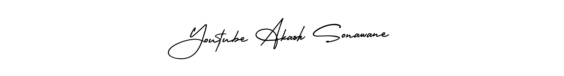 Use a signature maker to create a handwritten signature online. With this signature software, you can design (AmerikaSignatureDemo-Regular) your own signature for name Youtube Akash Sonawane. Youtube Akash Sonawane signature style 3 images and pictures png