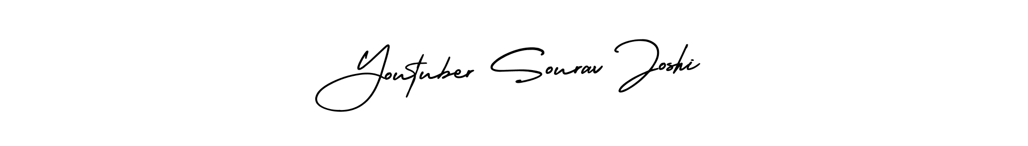 Create a beautiful signature design for name Youtuber Sourav Joshi. With this signature (AmerikaSignatureDemo-Regular) fonts, you can make a handwritten signature for free. Youtuber Sourav Joshi signature style 3 images and pictures png