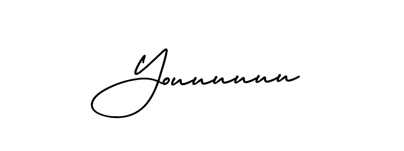 Make a beautiful signature design for name Youuuuuu. Use this online signature maker to create a handwritten signature for free. Youuuuuu signature style 3 images and pictures png
