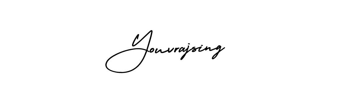 How to make Youvrajsing name signature. Use AmerikaSignatureDemo-Regular style for creating short signs online. This is the latest handwritten sign. Youvrajsing signature style 3 images and pictures png