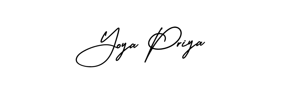 Also You can easily find your signature by using the search form. We will create Yoya Priya name handwritten signature images for you free of cost using AmerikaSignatureDemo-Regular sign style. Yoya Priya signature style 3 images and pictures png