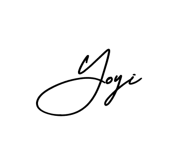Yoyi stylish signature style. Best Handwritten Sign (AmerikaSignatureDemo-Regular) for my name. Handwritten Signature Collection Ideas for my name Yoyi. Yoyi signature style 3 images and pictures png