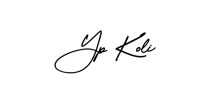 if you are searching for the best signature style for your name Yp Koli. so please give up your signature search. here we have designed multiple signature styles  using AmerikaSignatureDemo-Regular. Yp Koli signature style 3 images and pictures png