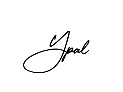 How to make Ypal name signature. Use AmerikaSignatureDemo-Regular style for creating short signs online. This is the latest handwritten sign. Ypal signature style 3 images and pictures png