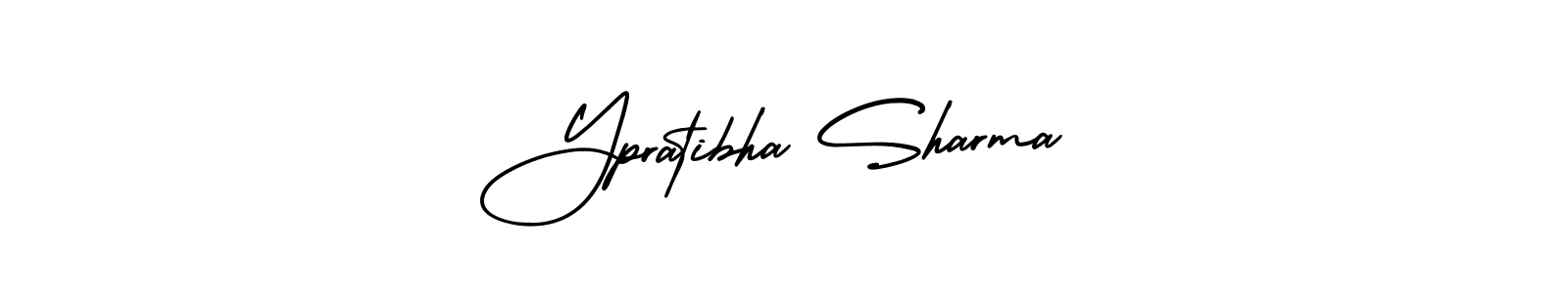Design your own signature with our free online signature maker. With this signature software, you can create a handwritten (AmerikaSignatureDemo-Regular) signature for name Ypratibha Sharma. Ypratibha Sharma signature style 3 images and pictures png