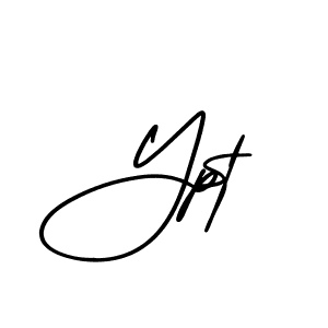 Make a beautiful signature design for name Ypt. Use this online signature maker to create a handwritten signature for free. Ypt signature style 3 images and pictures png