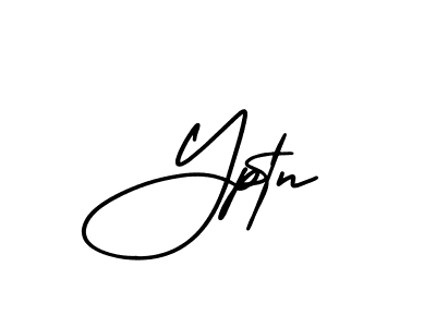 Use a signature maker to create a handwritten signature online. With this signature software, you can design (AmerikaSignatureDemo-Regular) your own signature for name Yptn. Yptn signature style 3 images and pictures png