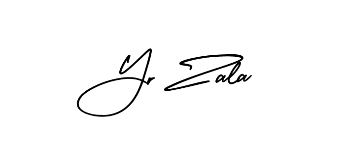 How to make Yr Zala signature? AmerikaSignatureDemo-Regular is a professional autograph style. Create handwritten signature for Yr Zala name. Yr Zala signature style 3 images and pictures png