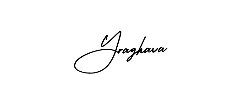 Yraghava stylish signature style. Best Handwritten Sign (AmerikaSignatureDemo-Regular) for my name. Handwritten Signature Collection Ideas for my name Yraghava. Yraghava signature style 3 images and pictures png