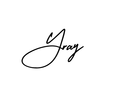 How to make Yray signature? AmerikaSignatureDemo-Regular is a professional autograph style. Create handwritten signature for Yray name. Yray signature style 3 images and pictures png