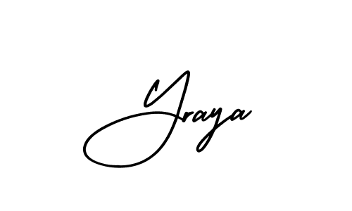Make a short Yraya signature style. Manage your documents anywhere anytime using AmerikaSignatureDemo-Regular. Create and add eSignatures, submit forms, share and send files easily. Yraya signature style 3 images and pictures png