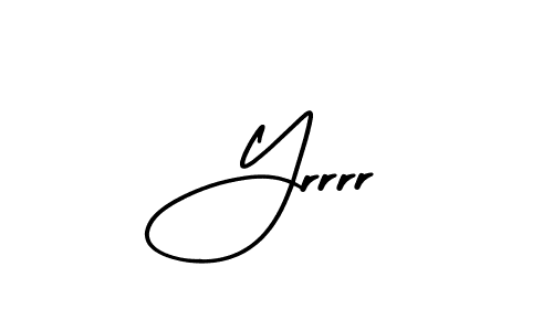 How to Draw Yrrrr signature style? AmerikaSignatureDemo-Regular is a latest design signature styles for name Yrrrr. Yrrrr signature style 3 images and pictures png