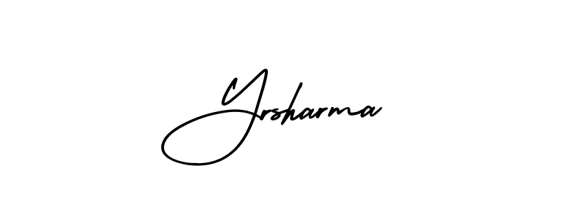 Check out images of Autograph of Yrsharma name. Actor Yrsharma Signature Style. AmerikaSignatureDemo-Regular is a professional sign style online. Yrsharma signature style 3 images and pictures png
