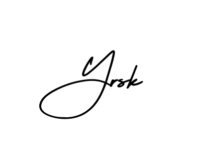 Create a beautiful signature design for name Yrsk. With this signature (AmerikaSignatureDemo-Regular) fonts, you can make a handwritten signature for free. Yrsk signature style 3 images and pictures png