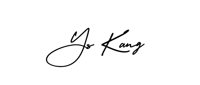 It looks lik you need a new signature style for name Ys Kang. Design unique handwritten (AmerikaSignatureDemo-Regular) signature with our free signature maker in just a few clicks. Ys Kang signature style 3 images and pictures png