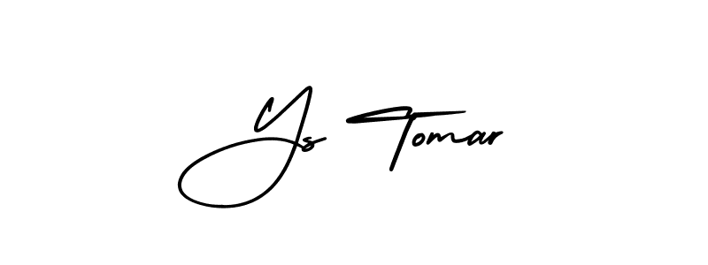 Similarly AmerikaSignatureDemo-Regular is the best handwritten signature design. Signature creator online .You can use it as an online autograph creator for name Ys Tomar. Ys Tomar signature style 3 images and pictures png