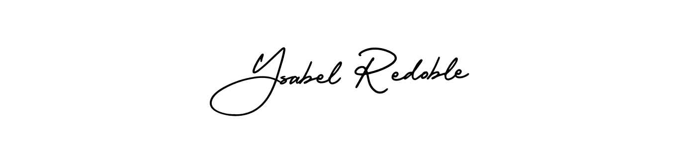 Ysabel Redoble stylish signature style. Best Handwritten Sign (AmerikaSignatureDemo-Regular) for my name. Handwritten Signature Collection Ideas for my name Ysabel Redoble. Ysabel Redoble signature style 3 images and pictures png