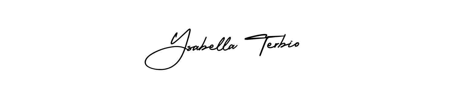 How to make Ysabella Terbio signature? AmerikaSignatureDemo-Regular is a professional autograph style. Create handwritten signature for Ysabella Terbio name. Ysabella Terbio signature style 3 images and pictures png