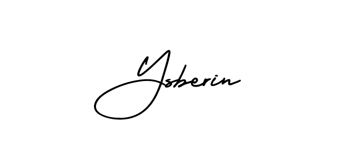 Ysberin stylish signature style. Best Handwritten Sign (AmerikaSignatureDemo-Regular) for my name. Handwritten Signature Collection Ideas for my name Ysberin. Ysberin signature style 3 images and pictures png