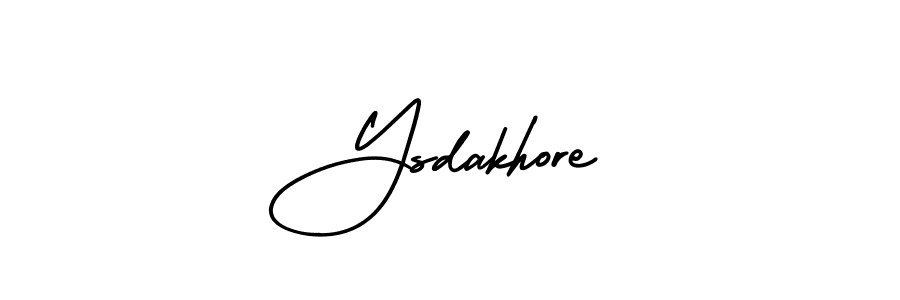 It looks lik you need a new signature style for name Ysdakhore. Design unique handwritten (AmerikaSignatureDemo-Regular) signature with our free signature maker in just a few clicks. Ysdakhore signature style 3 images and pictures png