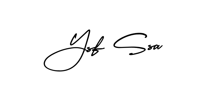 Also You can easily find your signature by using the search form. We will create Ysf Ssa name handwritten signature images for you free of cost using AmerikaSignatureDemo-Regular sign style. Ysf Ssa signature style 3 images and pictures png