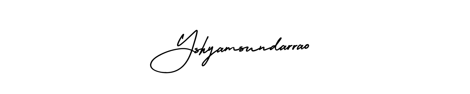 Make a beautiful signature design for name Yshyamsundarrao. With this signature (AmerikaSignatureDemo-Regular) style, you can create a handwritten signature for free. Yshyamsundarrao signature style 3 images and pictures png