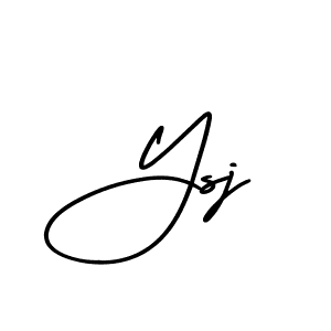 Create a beautiful signature design for name Ysj. With this signature (AmerikaSignatureDemo-Regular) fonts, you can make a handwritten signature for free. Ysj signature style 3 images and pictures png