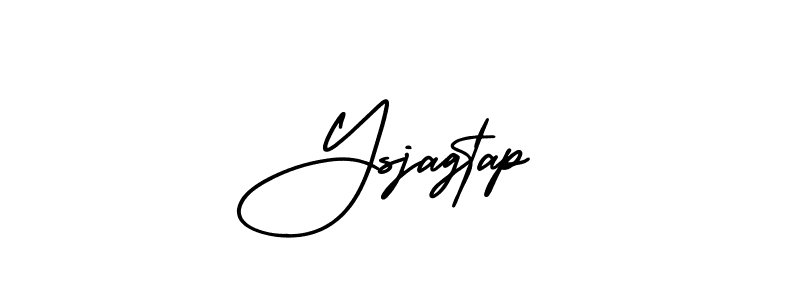 How to make Ysjagtap name signature. Use AmerikaSignatureDemo-Regular style for creating short signs online. This is the latest handwritten sign. Ysjagtap signature style 3 images and pictures png