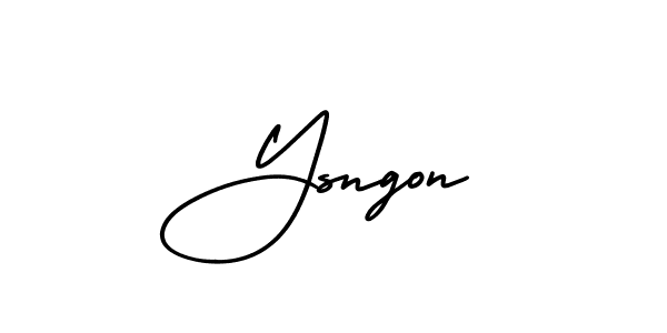 It looks lik you need a new signature style for name Ysngon. Design unique handwritten (AmerikaSignatureDemo-Regular) signature with our free signature maker in just a few clicks. Ysngon signature style 3 images and pictures png