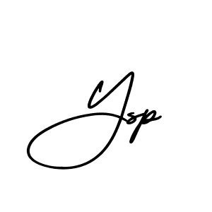 You should practise on your own different ways (AmerikaSignatureDemo-Regular) to write your name (Ysp) in signature. don't let someone else do it for you. Ysp signature style 3 images and pictures png