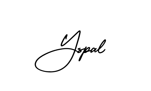 How to make Yspal signature? AmerikaSignatureDemo-Regular is a professional autograph style. Create handwritten signature for Yspal name. Yspal signature style 3 images and pictures png