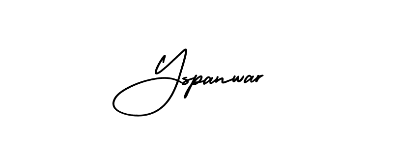 Use a signature maker to create a handwritten signature online. With this signature software, you can design (AmerikaSignatureDemo-Regular) your own signature for name Yspanwar. Yspanwar signature style 3 images and pictures png
