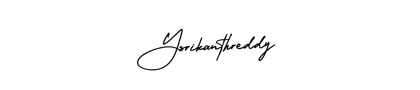Also we have Ysrikanthreddy name is the best signature style. Create professional handwritten signature collection using AmerikaSignatureDemo-Regular autograph style. Ysrikanthreddy signature style 3 images and pictures png