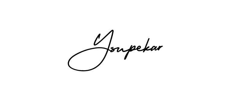 How to make Ysupekar signature? AmerikaSignatureDemo-Regular is a professional autograph style. Create handwritten signature for Ysupekar name. Ysupekar signature style 3 images and pictures png