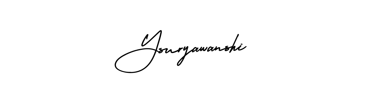 You should practise on your own different ways (AmerikaSignatureDemo-Regular) to write your name (Ysuryawanshi) in signature. don't let someone else do it for you. Ysuryawanshi signature style 3 images and pictures png