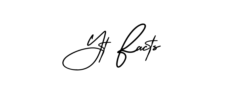 Design your own signature with our free online signature maker. With this signature software, you can create a handwritten (AmerikaSignatureDemo-Regular) signature for name Yt Facts. Yt Facts signature style 3 images and pictures png