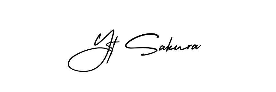 Make a short Yt Sakura signature style. Manage your documents anywhere anytime using AmerikaSignatureDemo-Regular. Create and add eSignatures, submit forms, share and send files easily. Yt Sakura signature style 3 images and pictures png