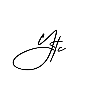 AmerikaSignatureDemo-Regular is a professional signature style that is perfect for those who want to add a touch of class to their signature. It is also a great choice for those who want to make their signature more unique. Get Ytc name to fancy signature for free. Ytc signature style 3 images and pictures png