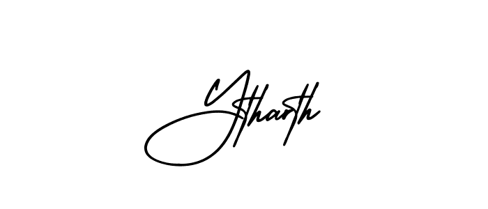 Design your own signature with our free online signature maker. With this signature software, you can create a handwritten (AmerikaSignatureDemo-Regular) signature for name Ytharth. Ytharth signature style 3 images and pictures png