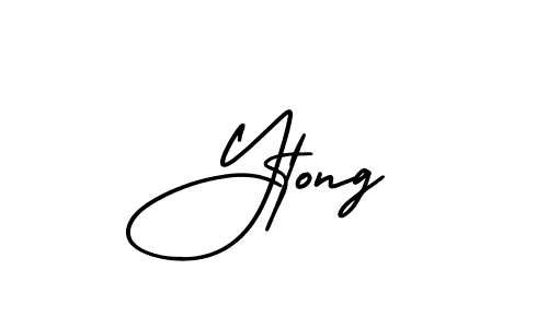 Use a signature maker to create a handwritten signature online. With this signature software, you can design (AmerikaSignatureDemo-Regular) your own signature for name Ytong. Ytong signature style 3 images and pictures png