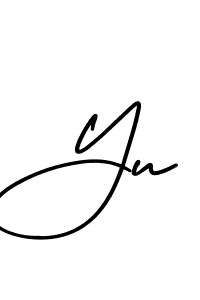 Create a beautiful signature design for name Yu. With this signature (AmerikaSignatureDemo-Regular) fonts, you can make a handwritten signature for free. Yu signature style 3 images and pictures png