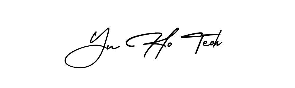 Create a beautiful signature design for name Yu Ho Teoh. With this signature (AmerikaSignatureDemo-Regular) fonts, you can make a handwritten signature for free. Yu Ho Teoh signature style 3 images and pictures png