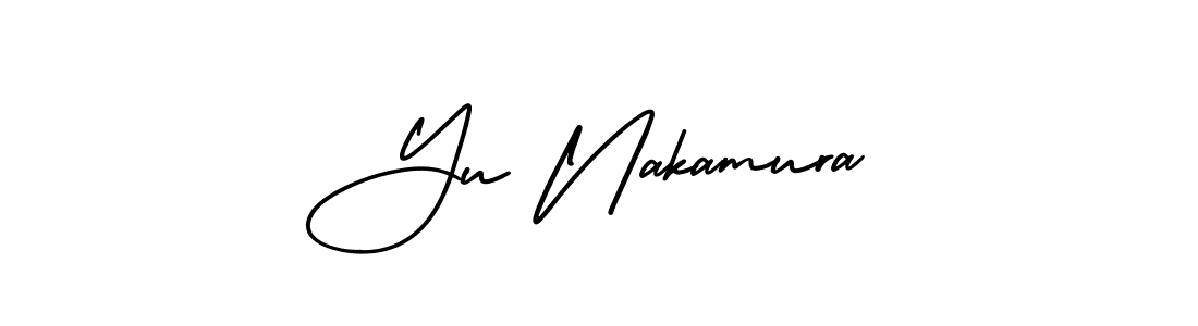 Design your own signature with our free online signature maker. With this signature software, you can create a handwritten (AmerikaSignatureDemo-Regular) signature for name Yu Nakamura. Yu Nakamura signature style 3 images and pictures png