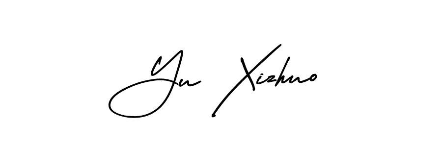 Use a signature maker to create a handwritten signature online. With this signature software, you can design (AmerikaSignatureDemo-Regular) your own signature for name Yu Xizhuo. Yu Xizhuo signature style 3 images and pictures png