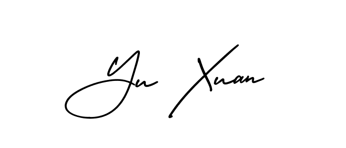 Also You can easily find your signature by using the search form. We will create Yu Xuan name handwritten signature images for you free of cost using AmerikaSignatureDemo-Regular sign style. Yu Xuan signature style 3 images and pictures png