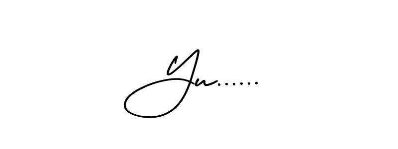 if you are searching for the best signature style for your name Yu....... so please give up your signature search. here we have designed multiple signature styles  using AmerikaSignatureDemo-Regular. Yu...... signature style 3 images and pictures png
