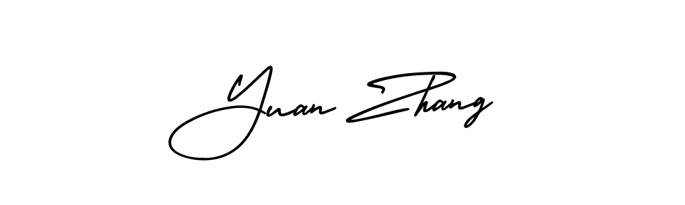 Yuan Zhang stylish signature style. Best Handwritten Sign (AmerikaSignatureDemo-Regular) for my name. Handwritten Signature Collection Ideas for my name Yuan Zhang. Yuan Zhang signature style 3 images and pictures png