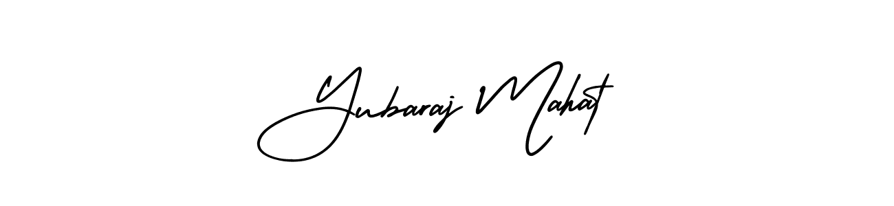 Design your own signature with our free online signature maker. With this signature software, you can create a handwritten (AmerikaSignatureDemo-Regular) signature for name Yubaraj Mahat. Yubaraj Mahat signature style 3 images and pictures png