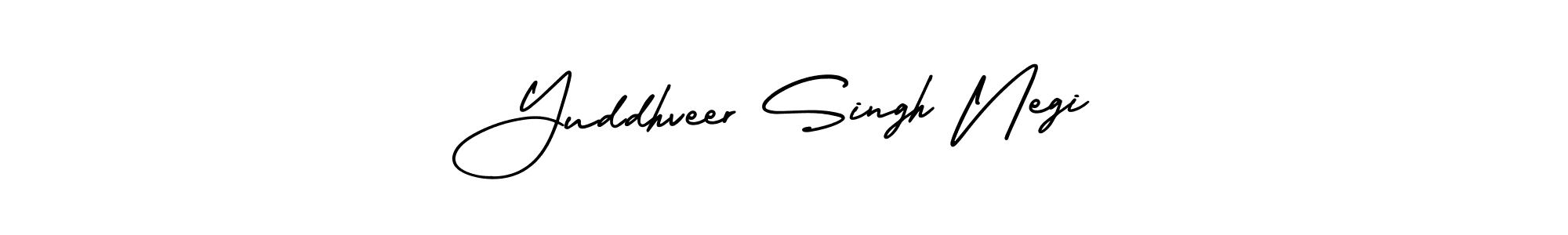 Design your own signature with our free online signature maker. With this signature software, you can create a handwritten (AmerikaSignatureDemo-Regular) signature for name Yuddhveer Singh Negi. Yuddhveer Singh Negi signature style 3 images and pictures png